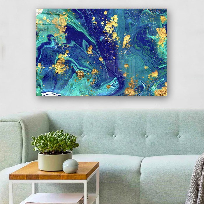 Wallity Cuadro Decorativo de Vidrio Templado Multicolor 70 x 100 cm